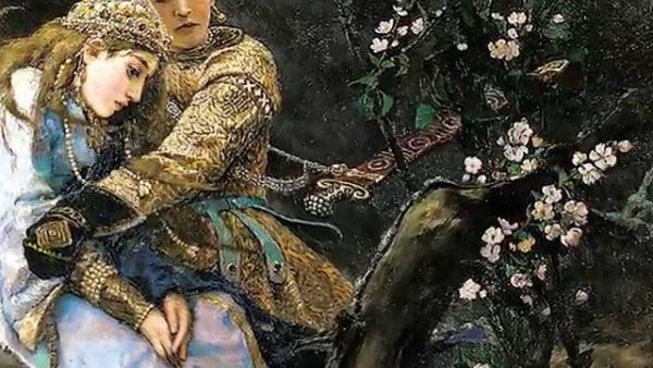 Картина Васнецова Иван Царевич на сером волке