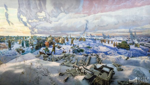 Сталинградская битва диорама в музее Победы
