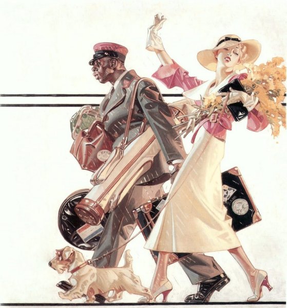 Картину корзину картонку и маленькую собачонку