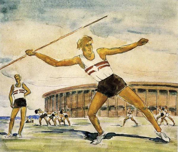Метание копья в древней Греции