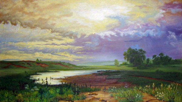 Ф.А. Васильев. Мокрый луг. 1872.