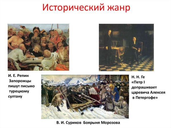Картины Репина исторического жанра