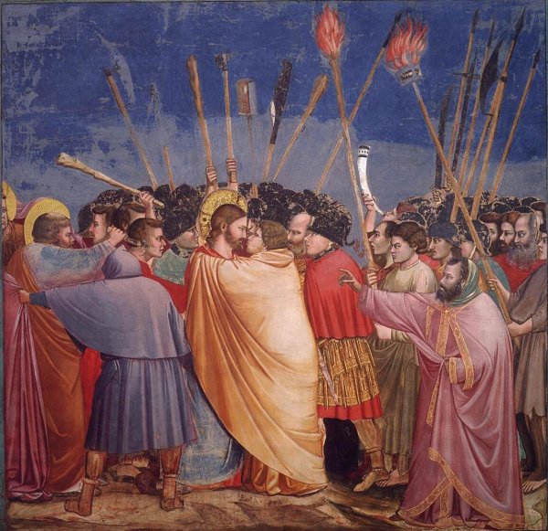 Поцелуй Иуды Караваджо 1602