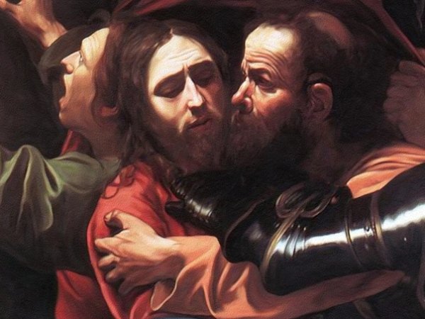 Поцелуй Иуды Караваджо 1602