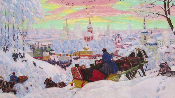 Кустодиев Масленица 1916