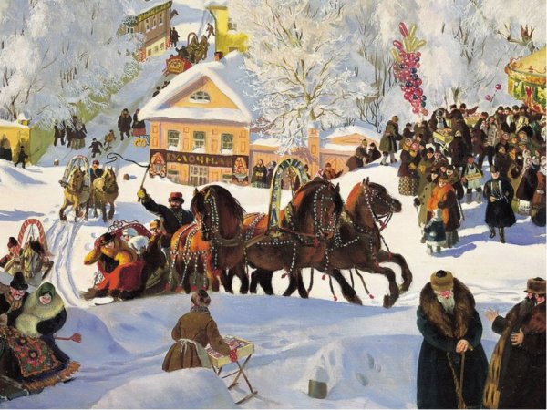 Борис Михайлович Кустодиев Масленица