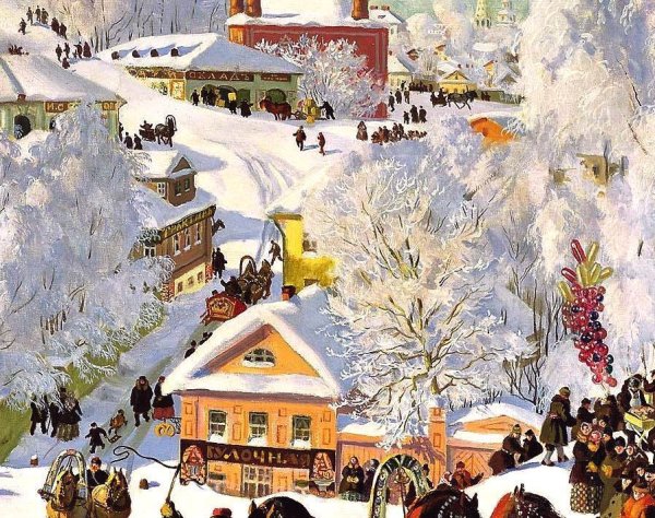 Борис Михайлович Кустодиев Масленица 1919