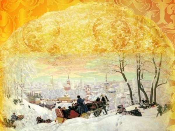 Б. Кустодиев «Масленица» 1919