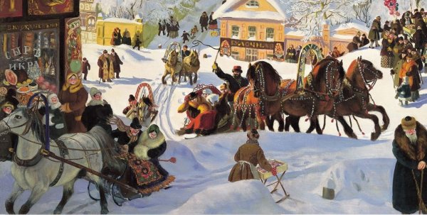 Борис Михайлович Кустодиев Масленица