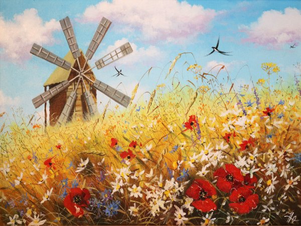 Картины Сахарова Игоря поля Васильков