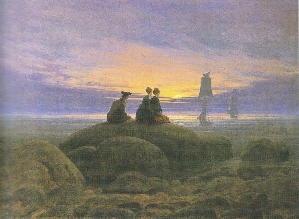 Каспар Давид Фридрих Восход Луны над морем