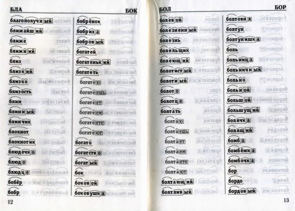 Разборка слова по составу