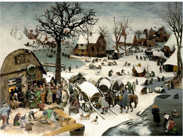 Питер брейгель, "перепись в Вифлееме" 1566.