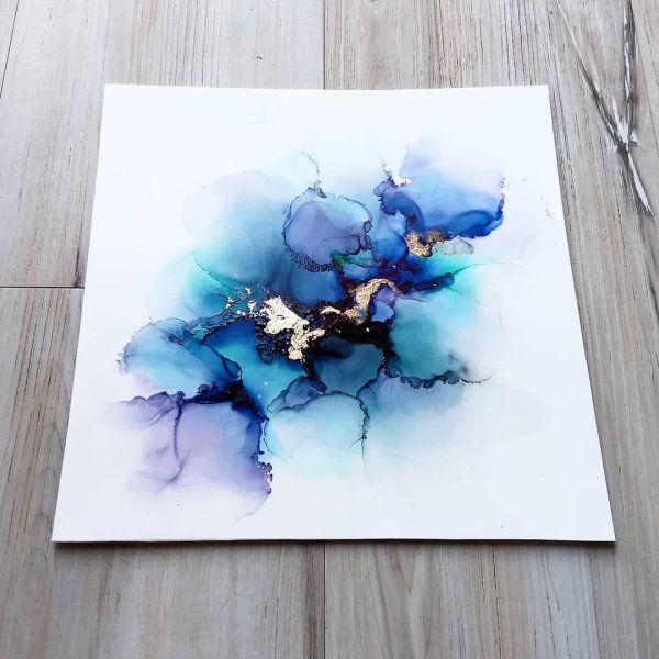 Рисование спиртовыми чернилами