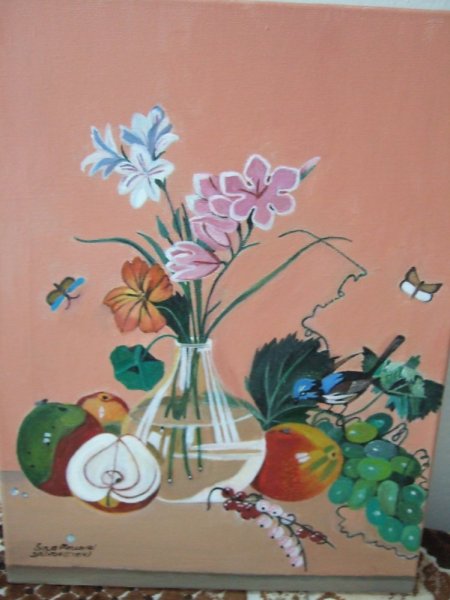 Фёдор Петрович толстой букет цветов бабочка и птичка