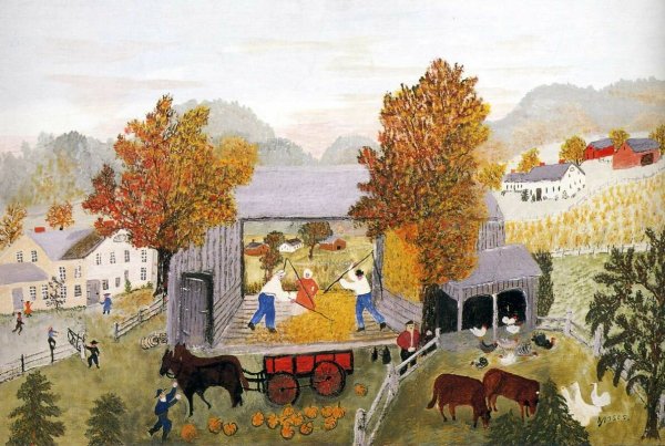 Анна Мэри Мозес бабушка Мозес картины