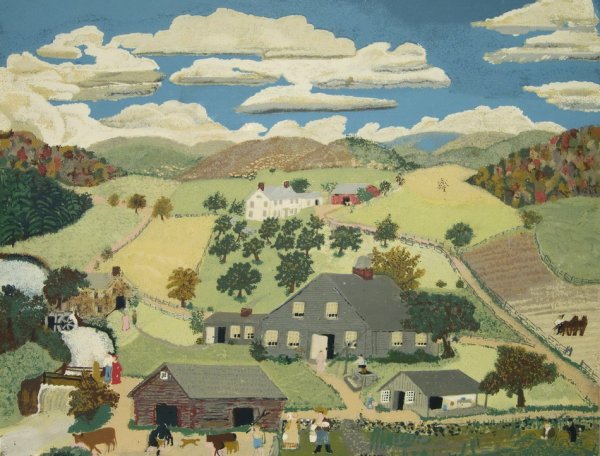 Анна Мэри Мозес бабушка Мозес картины