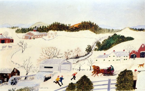 Бабушка Мозес автопортрет