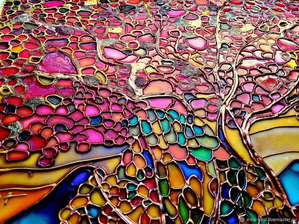 Витраж красками