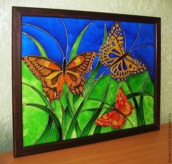 Витражные картины на стекле