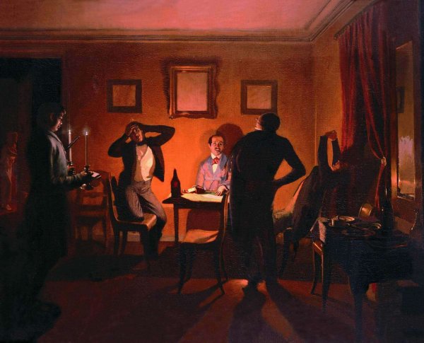 Павел Федотов «французские мародёры в русской деревне в 1812 г.»