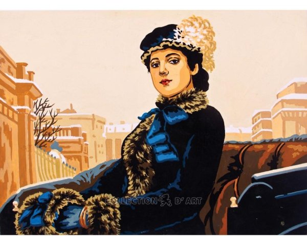 Дама в повозке картина