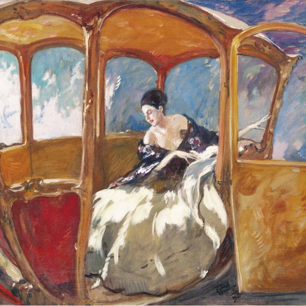 Дама в повозке