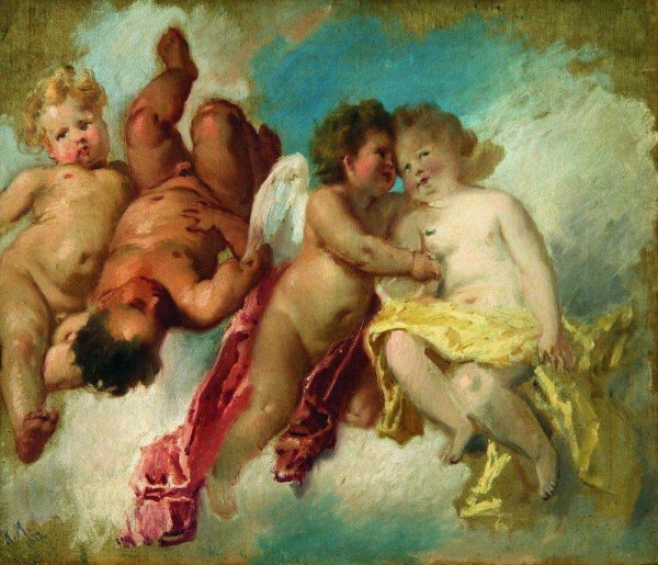 Константин Егорович Маковский маленькие шарманщики