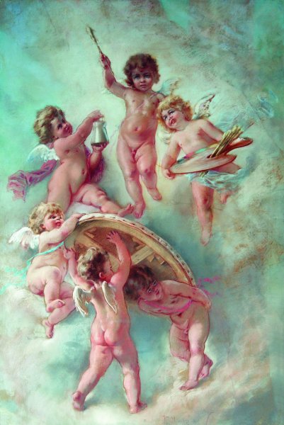 Маковский Константин Егорович девушка в костюме Флоры