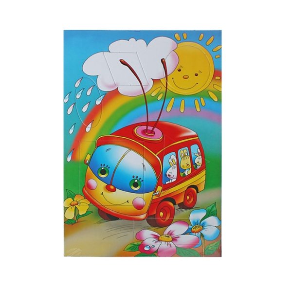 Пазлы детский троллейбус