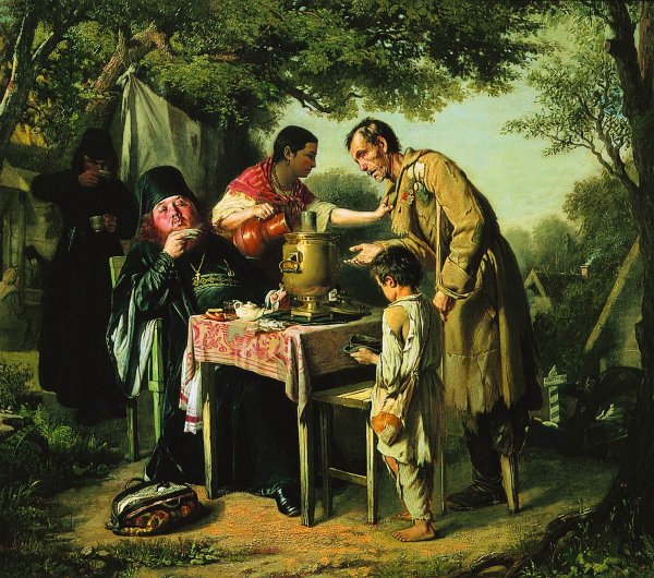 Василий Перов "чаепитие в Мытищах", 1862 г.