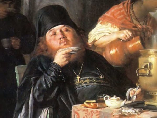 Василий Перов чаепитие в Мытищах близ Москвы 1862