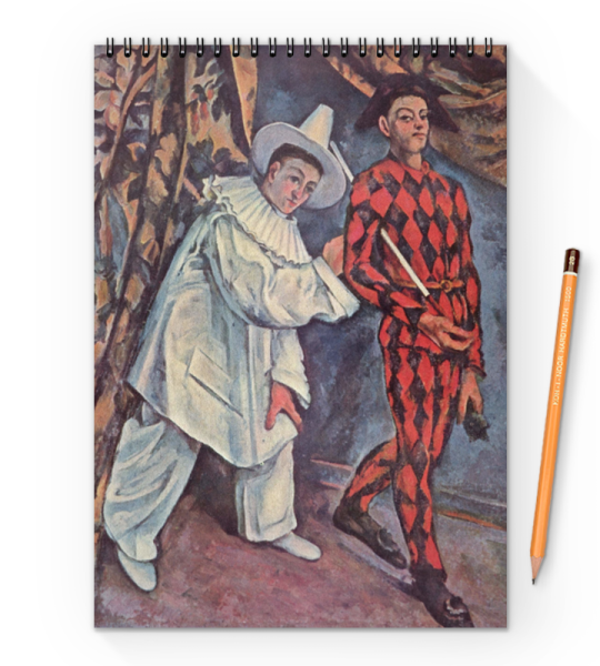 Поль Сезанн Пьеро и Арлекин