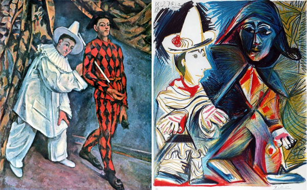 Поль Сезанн Пьеро и Арлекин