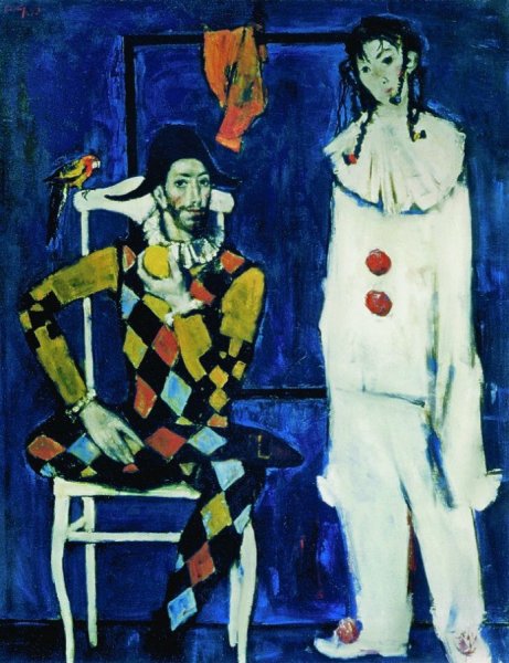 Поль Сезанн Пьеро и Арлекин