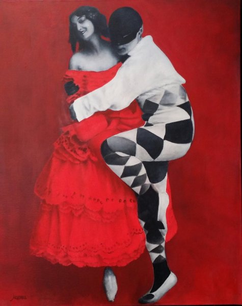 Картина Пьеро и Коломбина