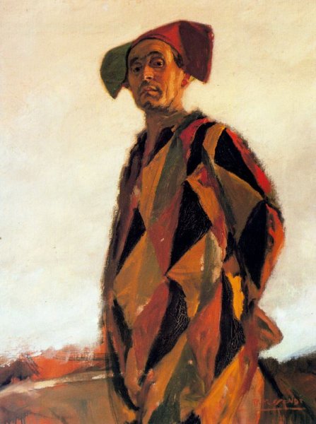 Сезанн Пьеро и Арлекин