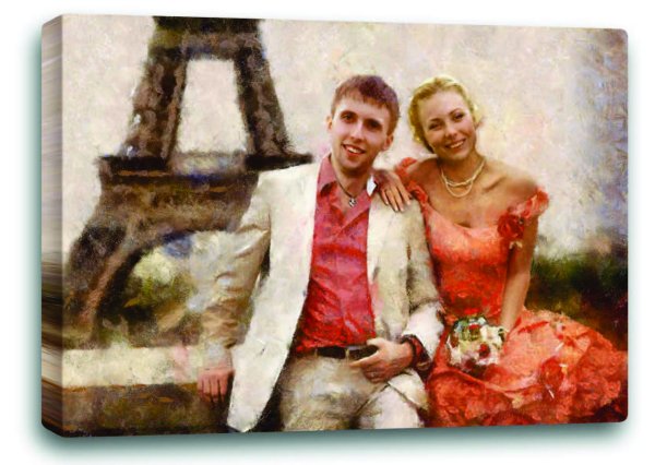 Печать маслом на холсте