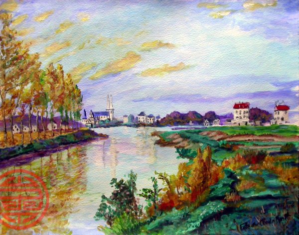 Моне ванильное небо картина фото