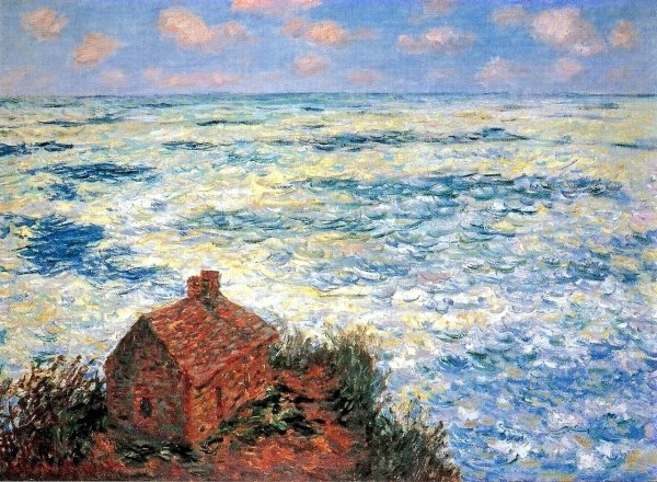 Ванильное небо картина Клода Моне