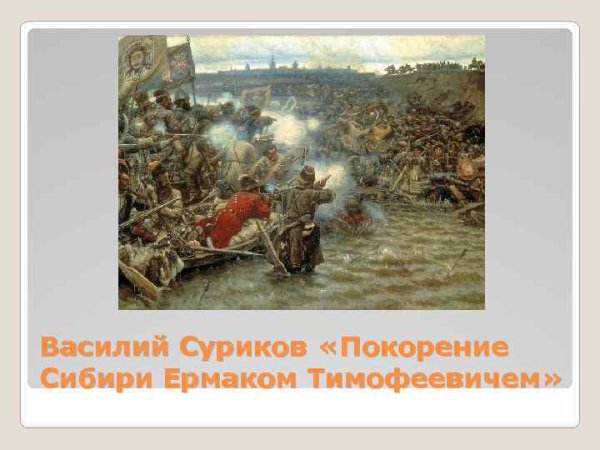 «Покорение Сибири Ермаком» (1895 г.)