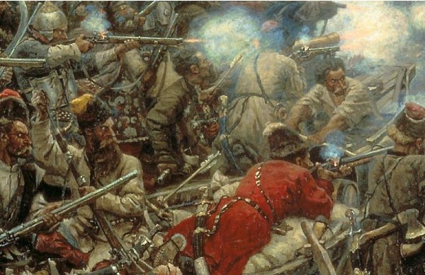 В.И. Суриков покорение Сибири Ермаком. 1895 Г.