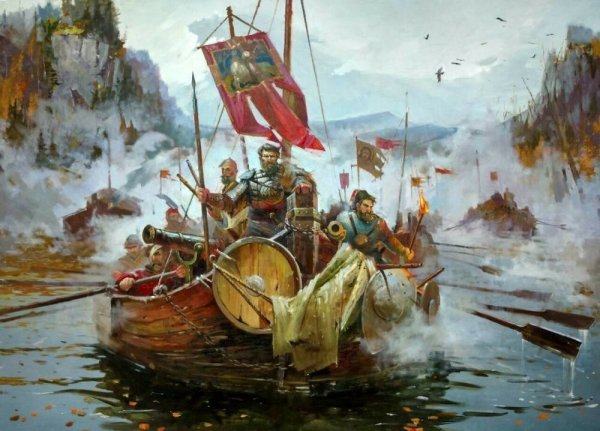 В.И. Суриков. Покорение Сибири Ермаком Тимофеевичем. 1895