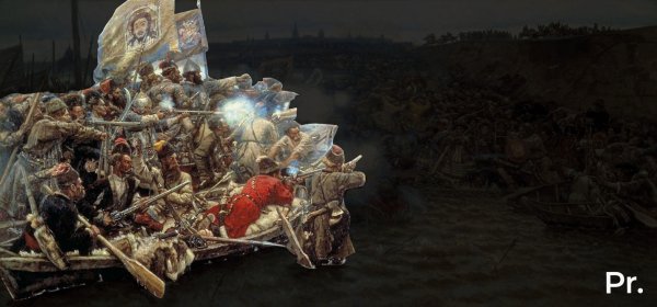 В.И. Суриков. Покорение Сибири Ермаком. 1895