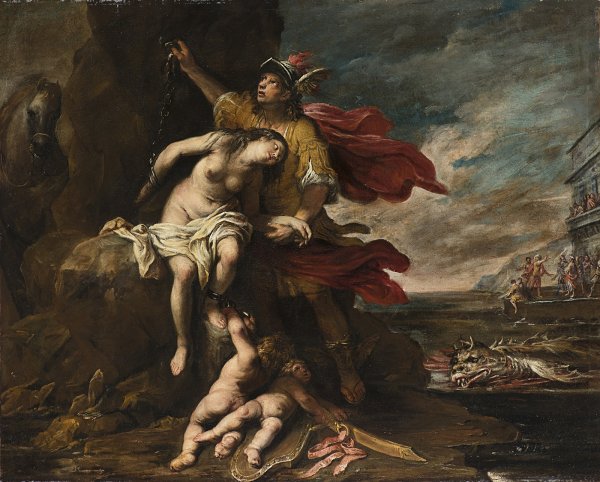 Персей и Андромеда картина Тициана