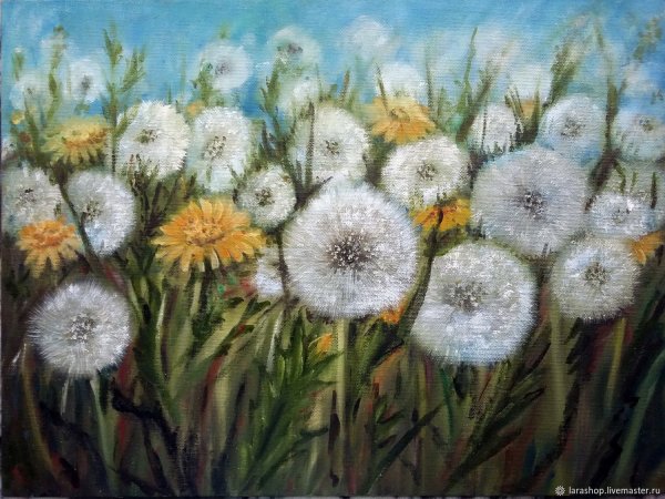 Живопись Ларисса Гамильтон , одуванчики
