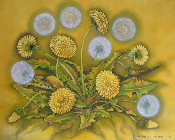 Батик одуванчики