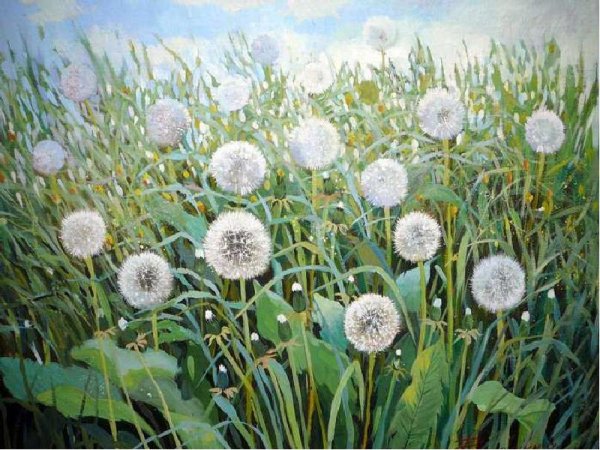 Картина одуванчик