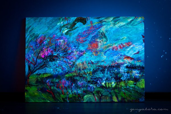 Картины флуоресцентными красками акриловыми