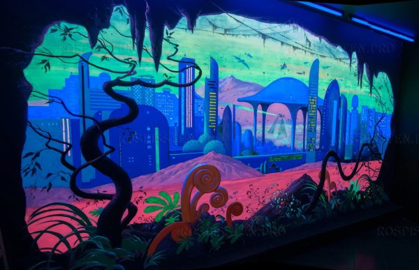 Роспись флуоресцентными красками